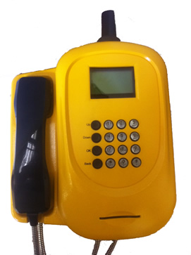 GSM Wall Phone / Taxi Phone - Metal Enclosure Robust and Vandal Resistant GSM Wall Phone / Taxi Phone