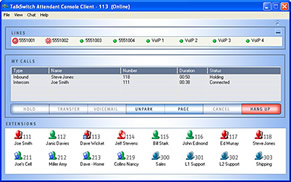 Talkswitch Attendant Console Software